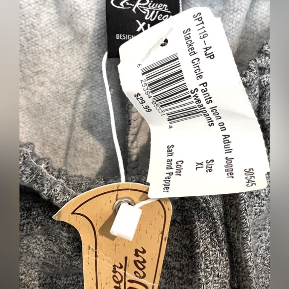 NWT Jogger Sweatpants Salt and Pepper Gray XL Banff Canada and Animal Icons - Picture 5 of 8